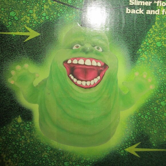 Ghostbusters Flying Floating Slimer Green Ghost Animated in original box - Picture 3 of 7